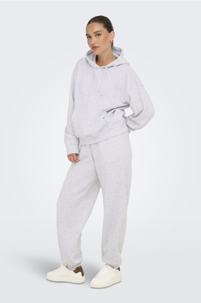 ONLBEST LIFE L/S HOOD SWT NOOS 15338730 Light Grey Melange